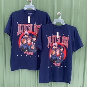 Men’s Jujutsu Kaisen Anime Graphic Cotton Short Sleeve T-Shirts 2-Pack Size XL